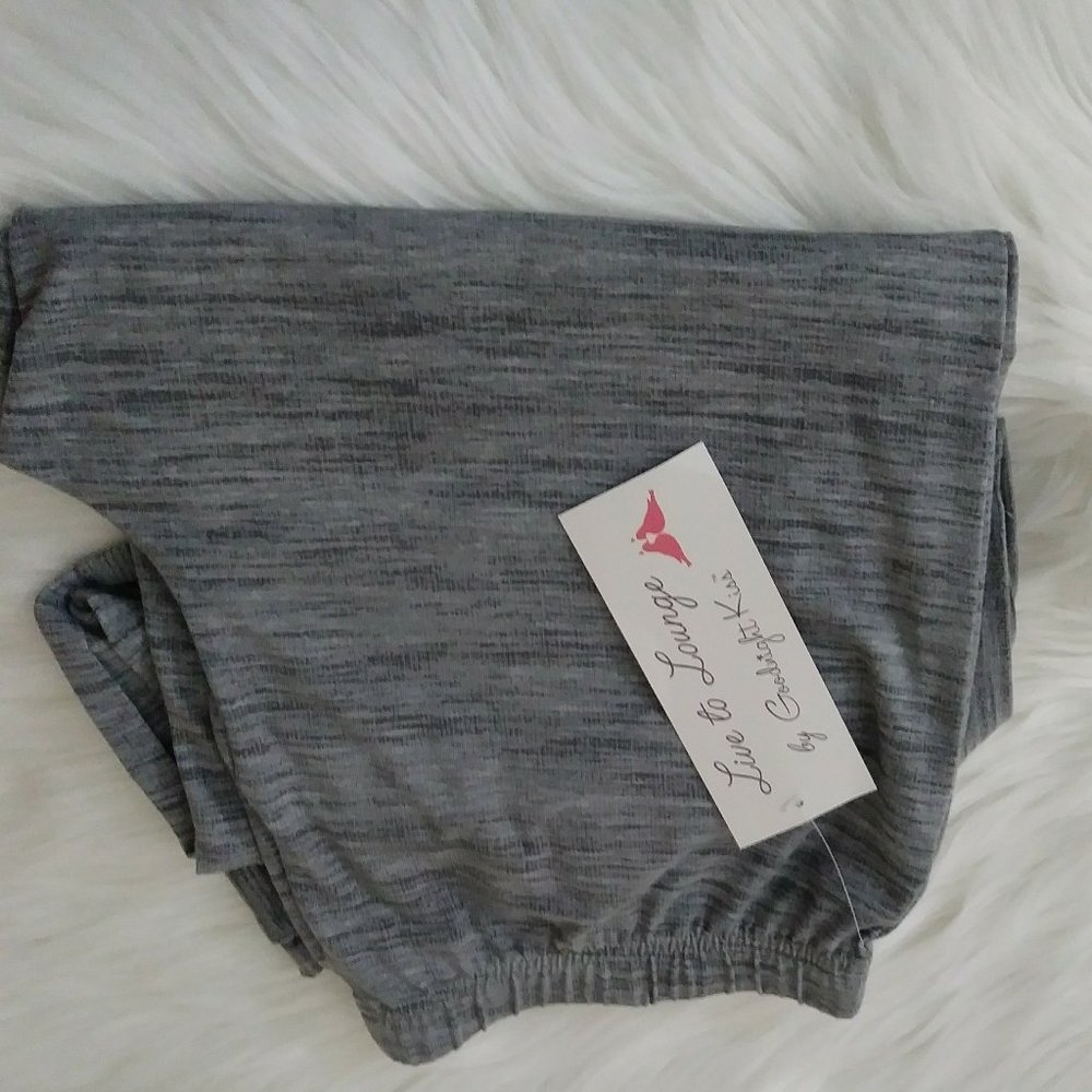 Goodnight Kiss Pajama, Jogger Pants Grey Size Medium - Picture 11 of 16